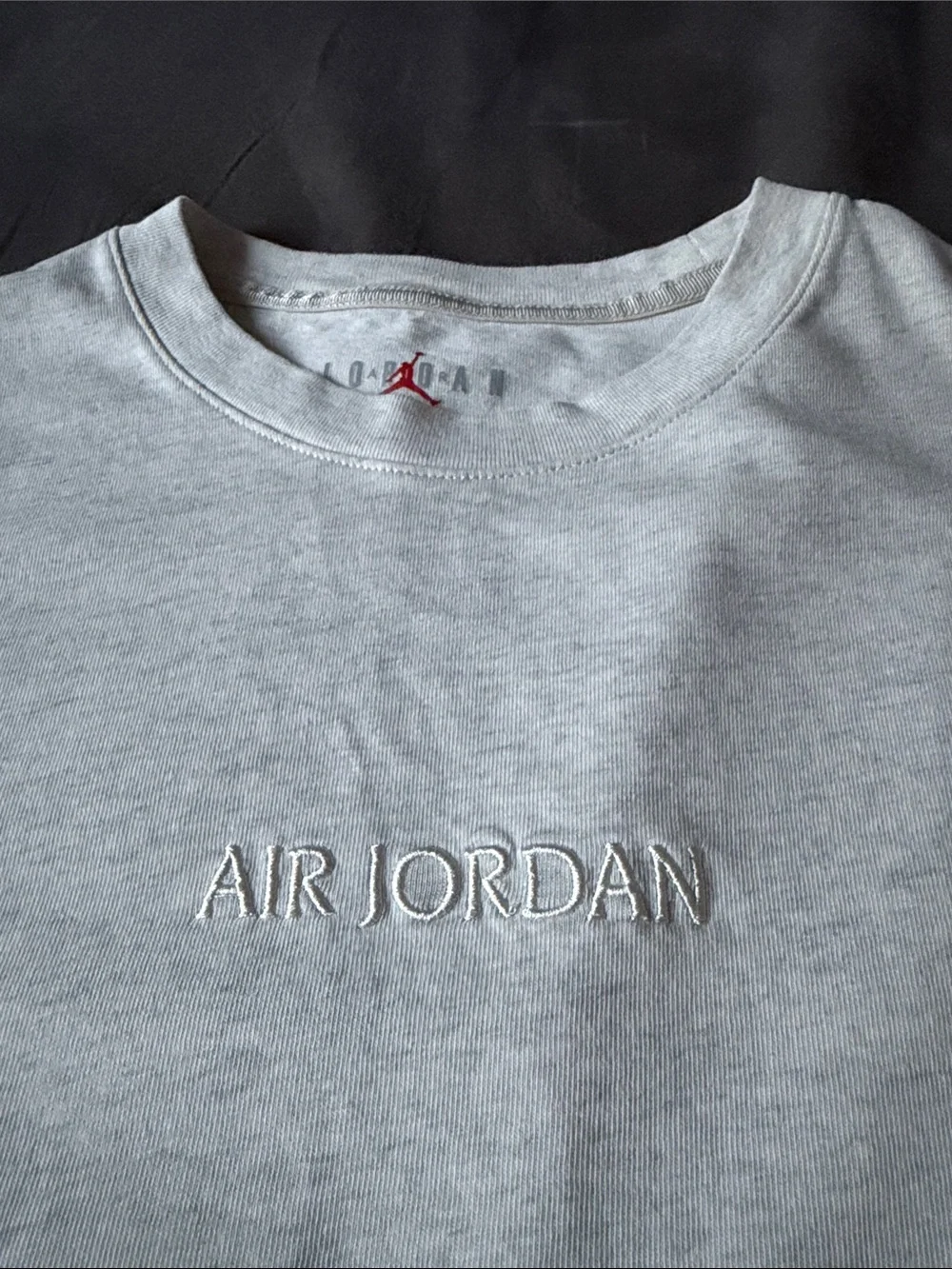 Air Jordan Heather Grey Lightweight Crewneck Sweatshirt Men’s Small